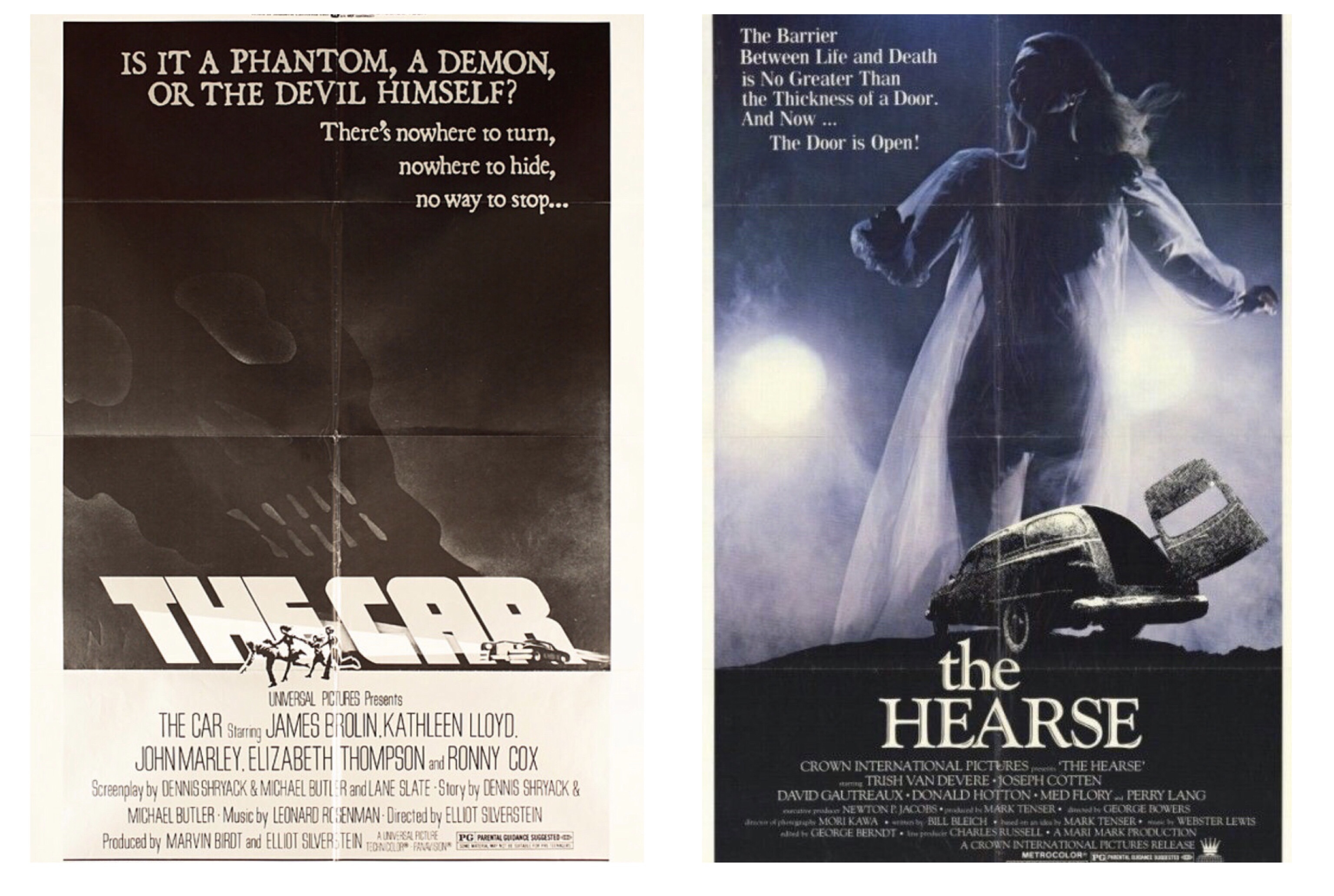 31 Days to Scare ~ Drive-In Double Feature: The Car (1977) & The Hearse (1980)