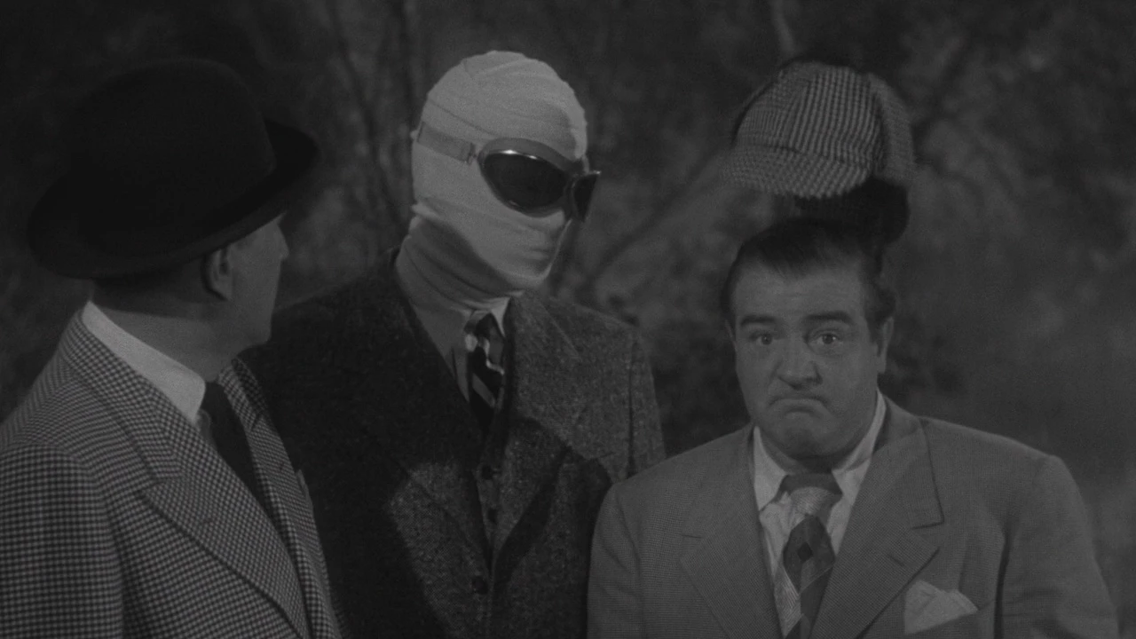 Abbott & Costello Meet The Invisible Man (1951) 4K UHD Review: Boxing Shadows